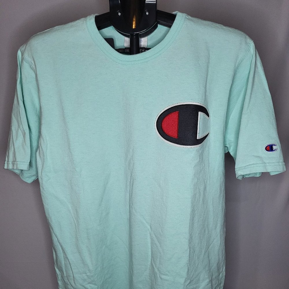 Champion Heritage Big Logo Stitched T Shirt - Mens Large - 1042
